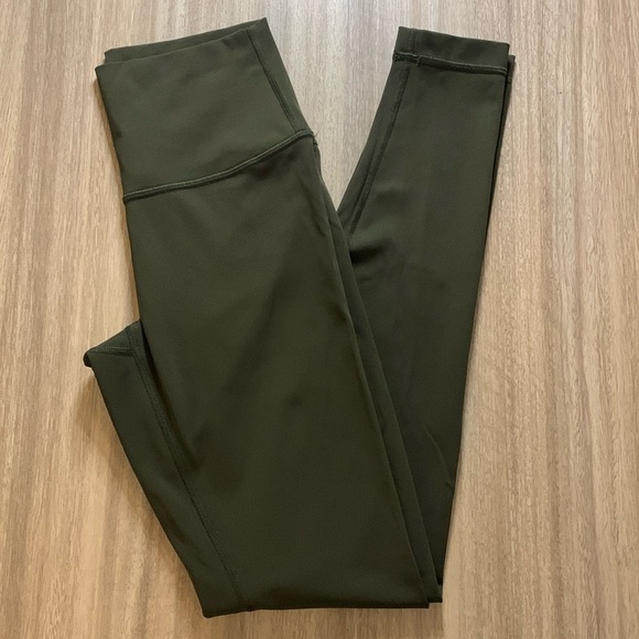 lululemon athletica Pants - Lululemon Wunder Under High Rise Tight 28” Full Length Size 4 Forest Green